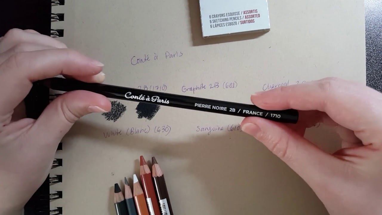 Conti Drawing Set Art Supplies Unboxing! Conte Sketching Set, Cretacolor Ecologic, and ...