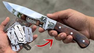 Just Bunch of Old Razor Blades can be a super cool Hunter Knife