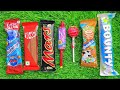 Asmr lollipops candy unboxing video Asmr opening video and chocolate gummy candy