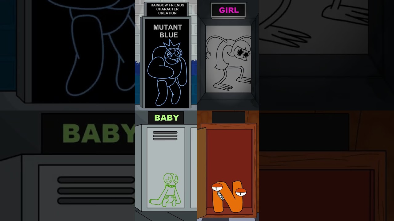 🌈 RAINBOW FRIENDS Character Creation! 🤩 (Cartoon Animation)