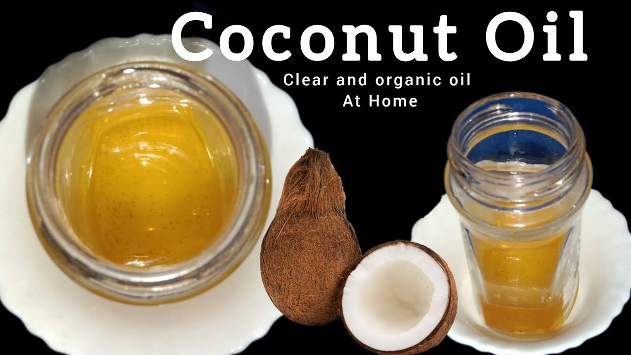 Pure Coconut OilClear and organicAt home jinahomekitchen8754