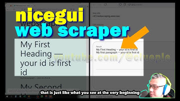 Python Web Crawler With NiceGui | Basics