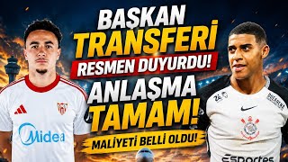 Başkan  Transferi Resmen Duyurdu! Anlaşma Tamam! Maliyeti Belli Oldu ! 