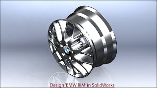 Design a BMW RIM in SolidWorks || SolidWorks Tutorial
