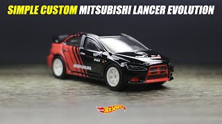 HOT WHEELS 2008 MITSUBISHI LANCER EVOLUTION SIMPLE CUSTOM