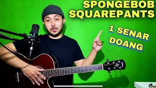Tutorial Melodi (THEME SONG SPONGEBOB SQUAREPANTS) cuman pake 1 SENAR (Guitar)