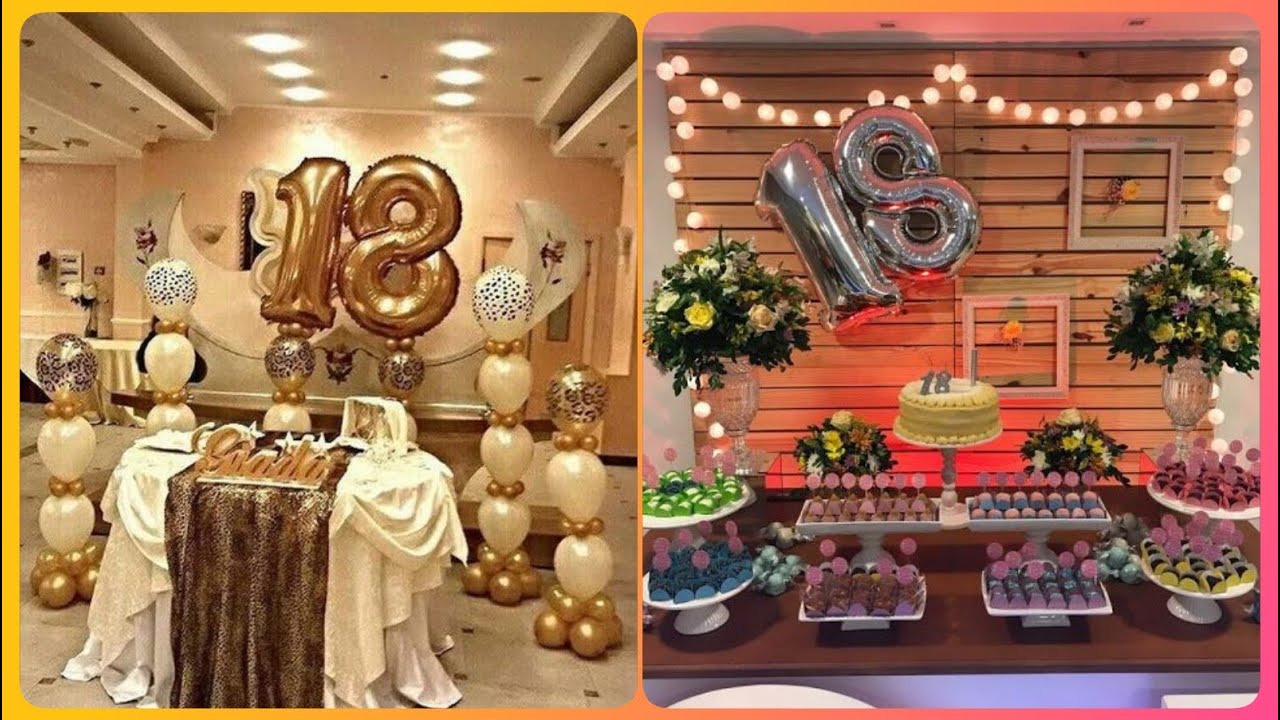 Alguien cumple 18 años dentro de poco y quiere una fiesta especial? ¡Piens…   Decoraciones de cumpleaños para hombres, Decoración de unas, Decoracion  de cumpleaños