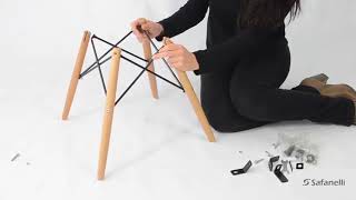 Montagem Cadeira Charles Eames Wood - Safanelli