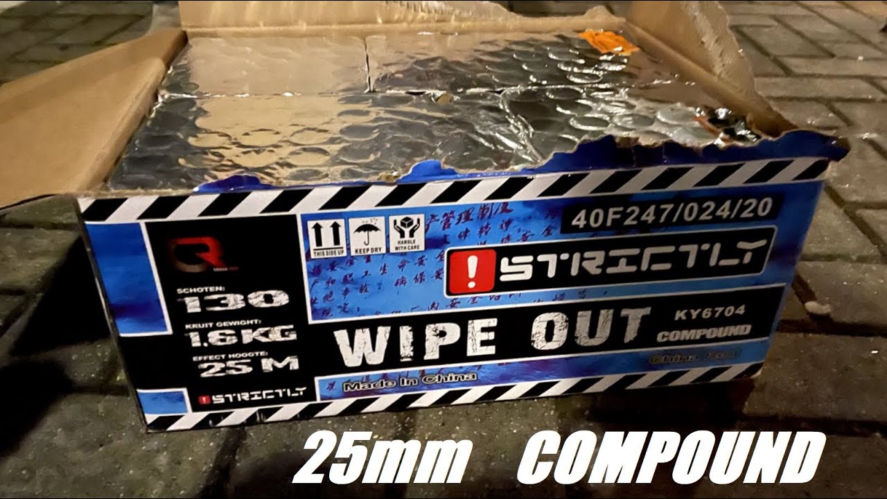 Wipe Out 130 Shots Compound (China Red) Oud en Nieuw 2022/2023