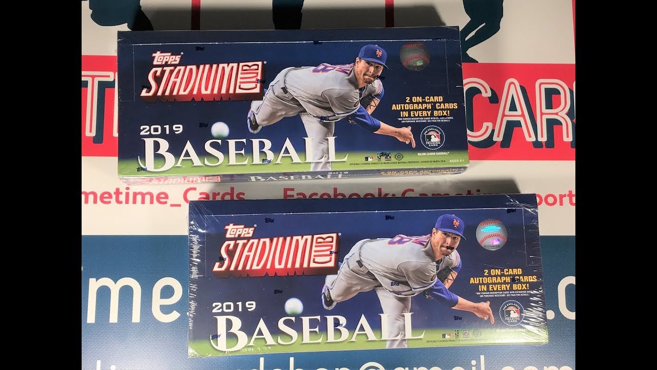 2019 Topps Stadium Club Baseball Hobby Box Break 1 YouTube