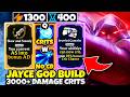 Broken Augment Interaction: Slow and Steady 3000+ Damage CRIT Jayce Q