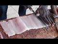 King Fish Cutting Skills in Fishing Market | fishi fillet fish