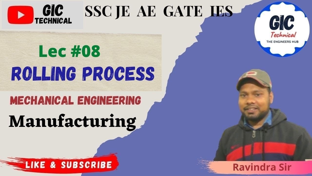 Ravindar Roling L8# I Rolling process I Manufacturing Engineering | Batch For JE AE ...