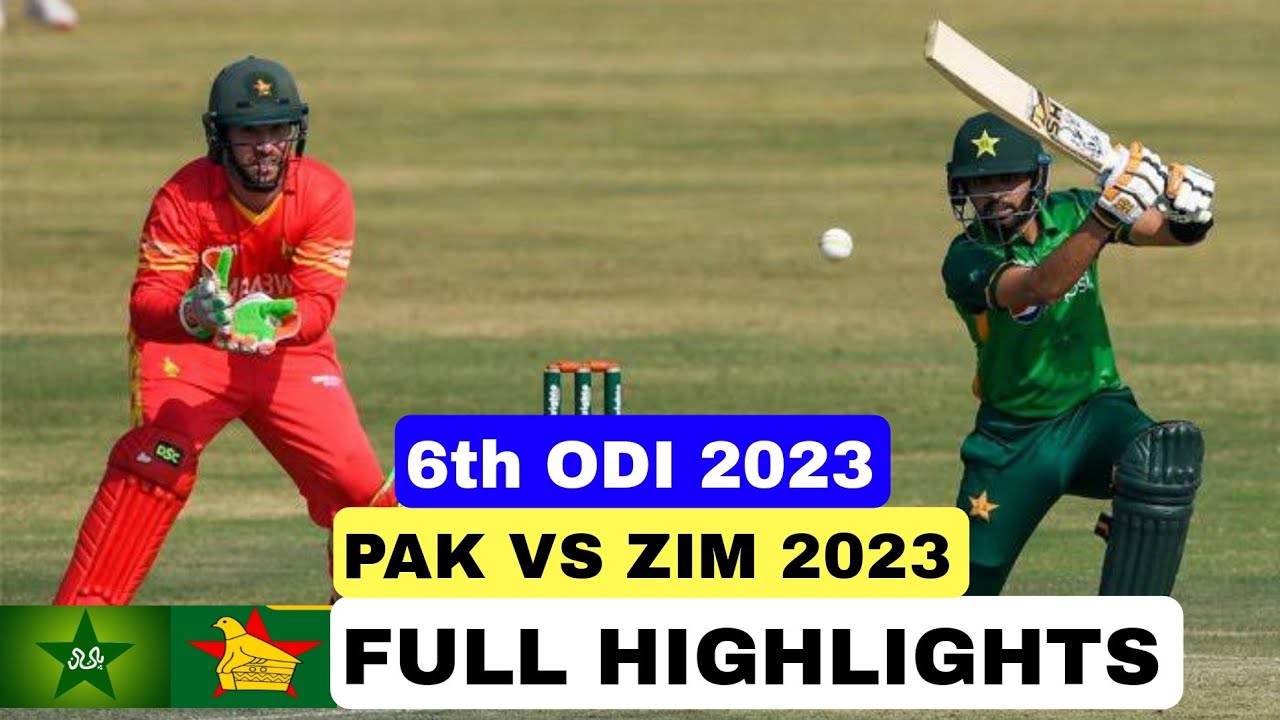 pak vs zim 6th odi highlights 2023 | pakistan vs zimbabwe highlights 2023 today | cricket 22