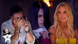 TERRIFYING AUDITION! The Scared Riana Contacts The DEAD! BGT Champions 2019