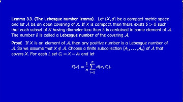 M2201 - Metric Topology - Section 3.2 - Other forms of compactness - Part 1