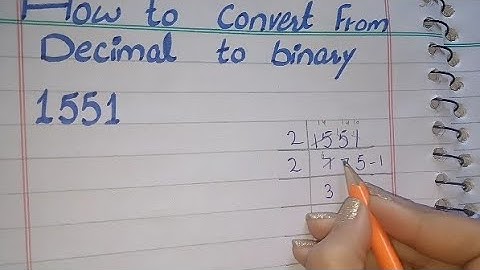 Decimal to Binary Conversion, Decimal to Binary Conversion in Urdu