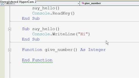 Visual Basic Tutorials P11 - Subs and Functions