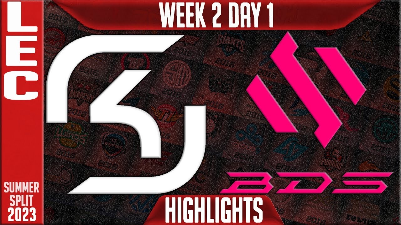 SK vs BDS Highlights | LEC Summer 2023 W2D1 | SK Gaming vs Team BDS
