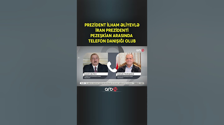 Prezident İlham Əliyevlə İran Prezidenti Məsud Pezeşkian arasında telefon danışığı olub