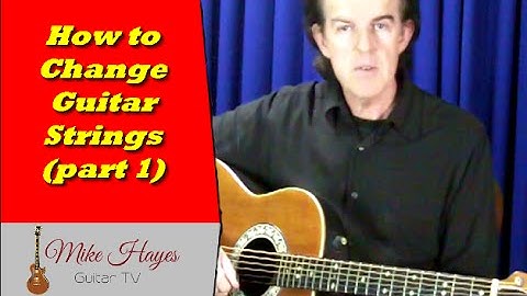 Learn Guitar: How To Change Guitar strings (part 1)