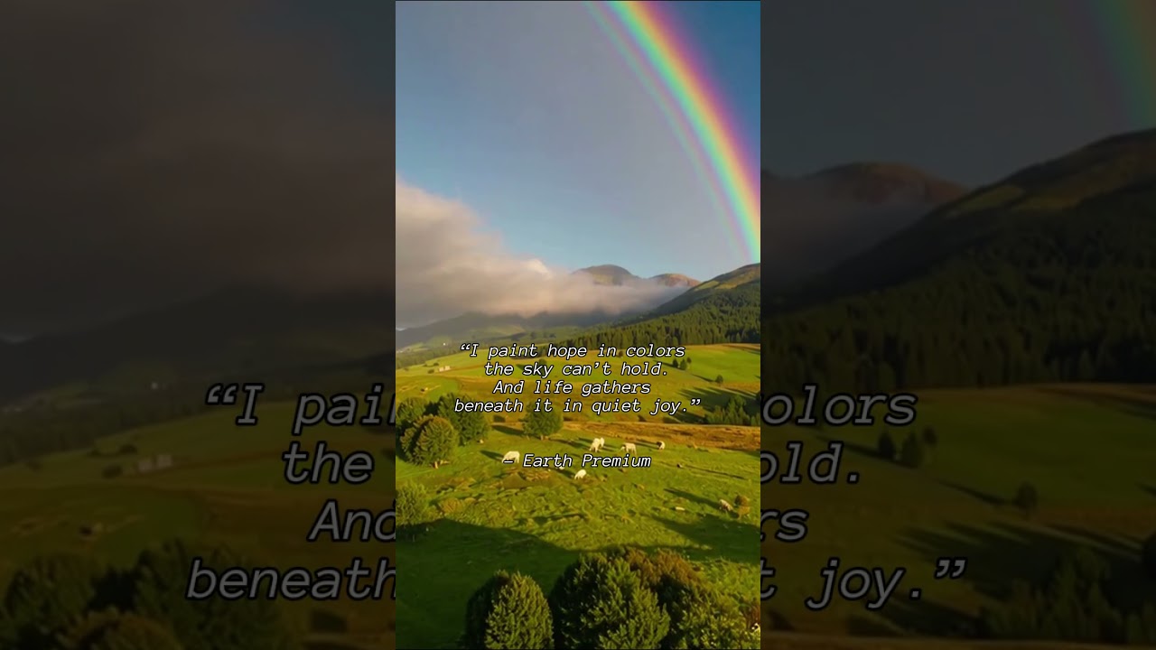 Where Peace Rests in Color 🌈 | Rainbow & Wild Harmony | Earth Premium