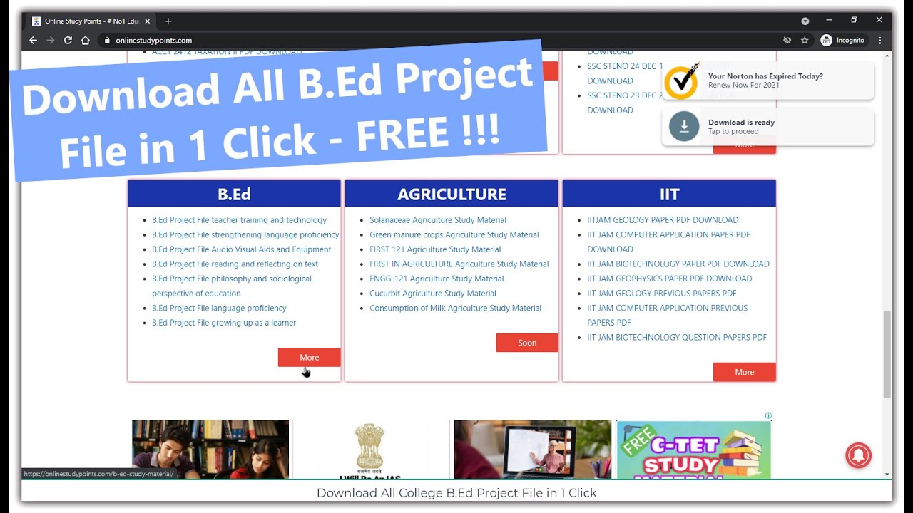 B.Ed project file Free Download - All B Ed Project File in 1 Click 😁😁😁😁😁