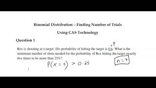 Celebrity Finding Number of Trials - Binomial - Using CAS Profile
