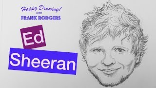 How to Draw Ed Sheeran. Live Illustration Tutorial with Frank Rodgers