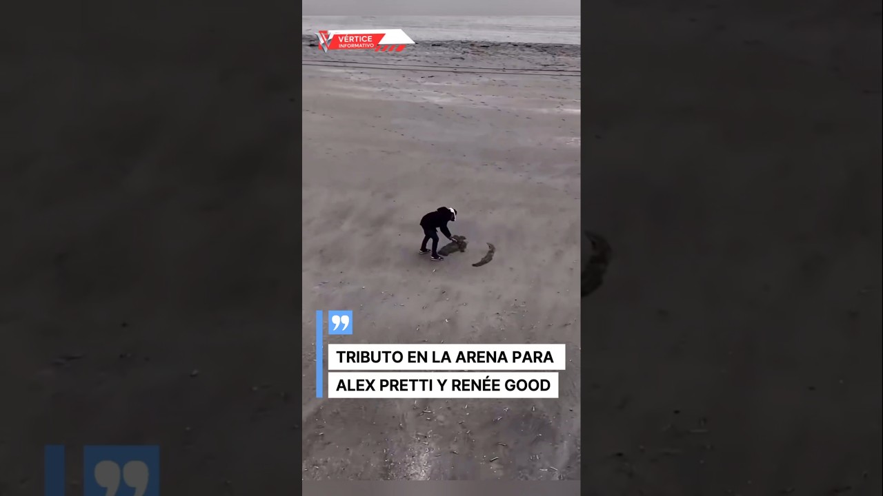 ARTE Y MEMORIA: TRIBUTO EN LA ARENA PARA ALEX PRETTI Y RENÉE GOOD