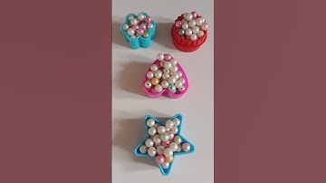 Satisfying asmr pearl reverse|colourful beads reverse satr five cookie cutter set moti