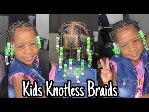 Kids Knotless braids / no weave 