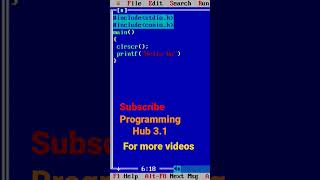 How to Print Hello world in C Programming || #shorts  #cprogramming  #programming  #coading