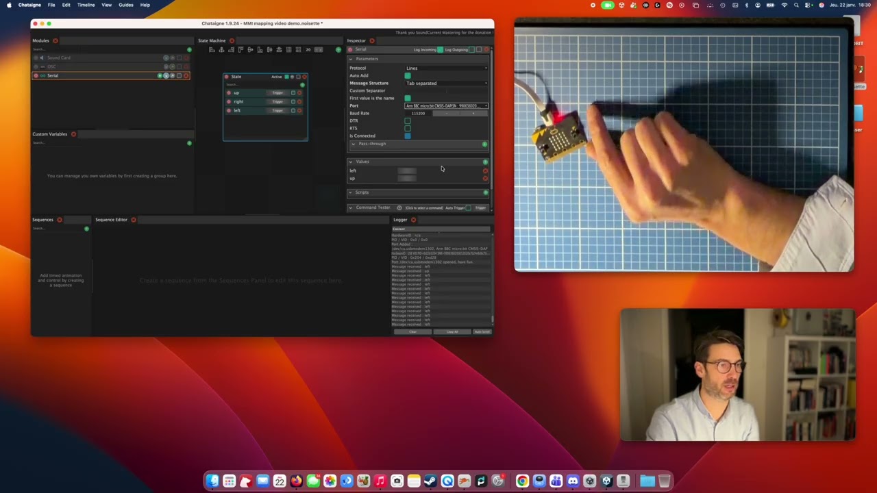 Tuto OSC Chataigne X Unity