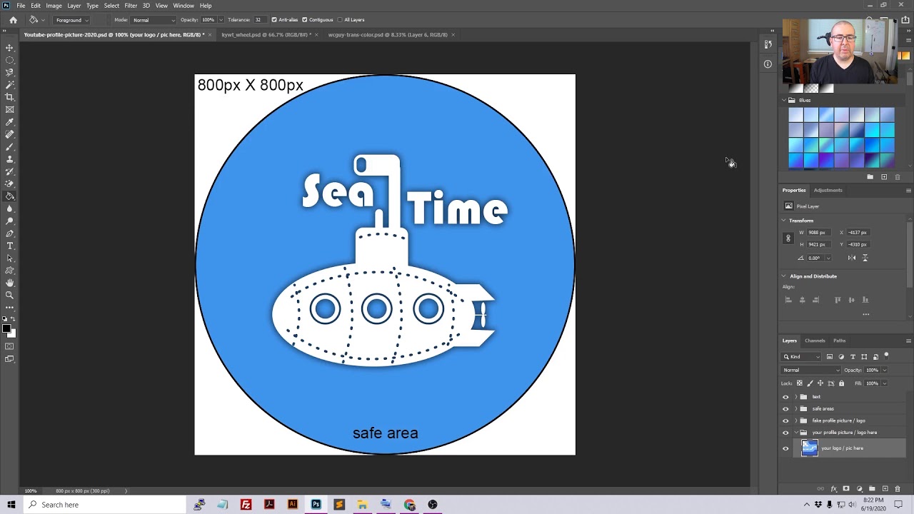 How to use an existing logo or image to make a YouTube profile picture ...