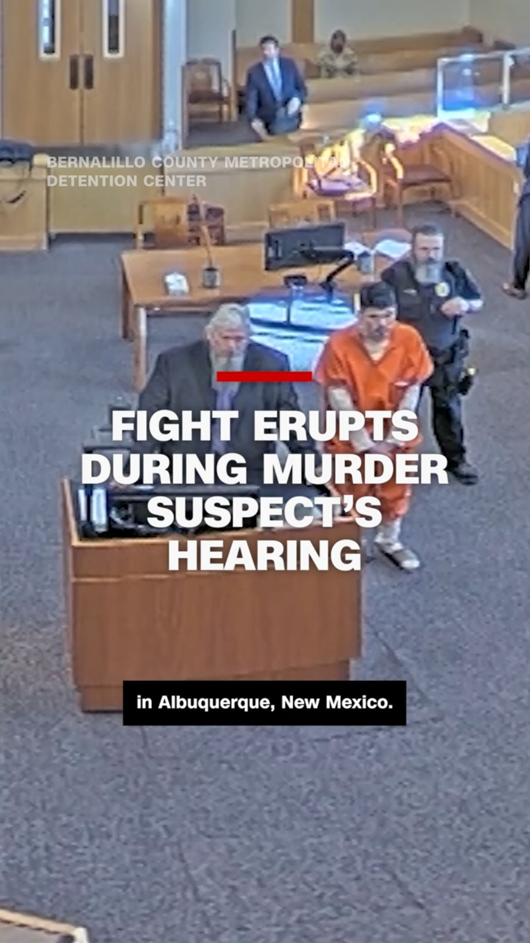 Fight erupts during murder suspect’s hearing