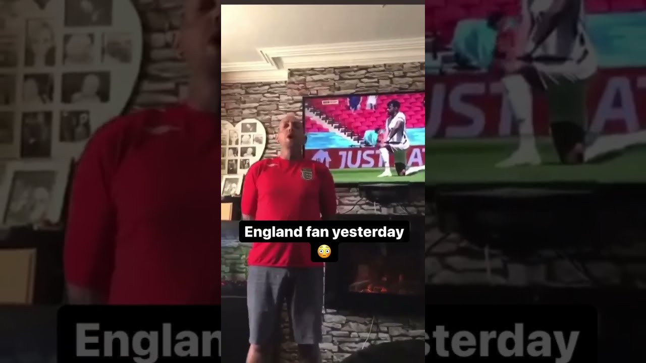 English Fan Boos The Knee At Their First Game At Euro 2020.