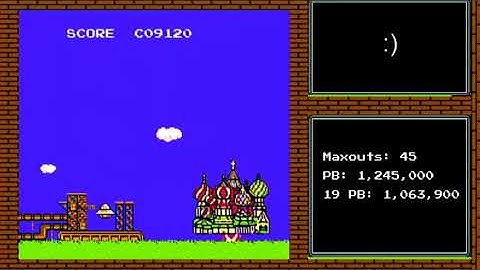 NES Tetris - Back To Back Maxouts And 1.1 Mil.