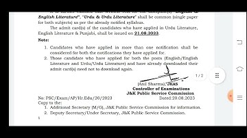 JKPSC Assistant professor Written Test Date & Timing Reg | Must watch & Share with friends