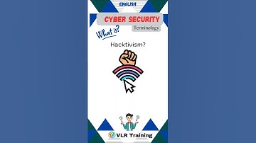 What is Hacktivism? cyber security terminology#education #vlrtraining #cybersecurity #hacktivism