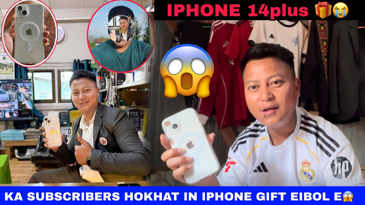 Kakipah val’e 😭 Ka YouTube subscribers hokhat in iPhone 14plus Gift eibol e 😭😱🥲