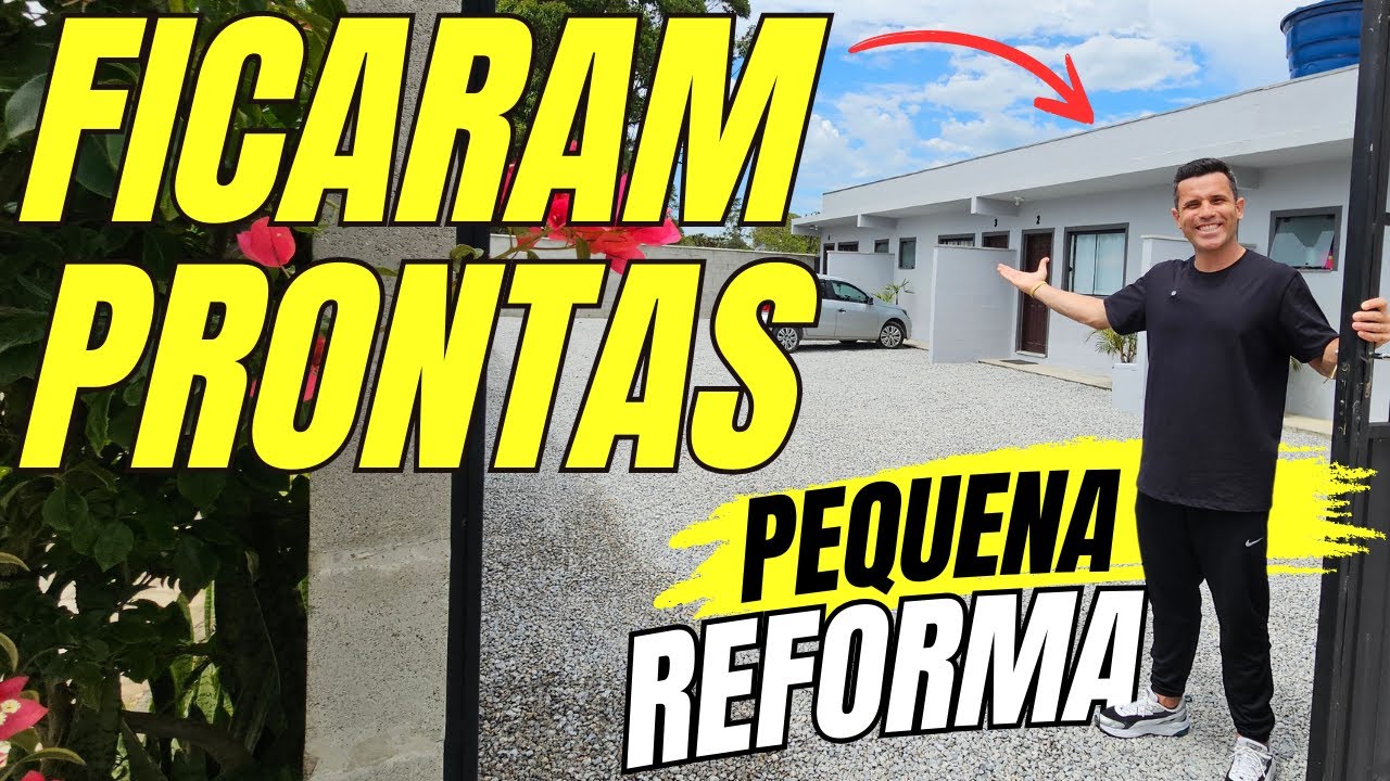 Finalizamos a REFORMA nas kitnetes. Veja como ficou