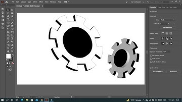 How to Make Settings icon in Adobe Illustrator | Create 2D Settings Icon in Illustrator