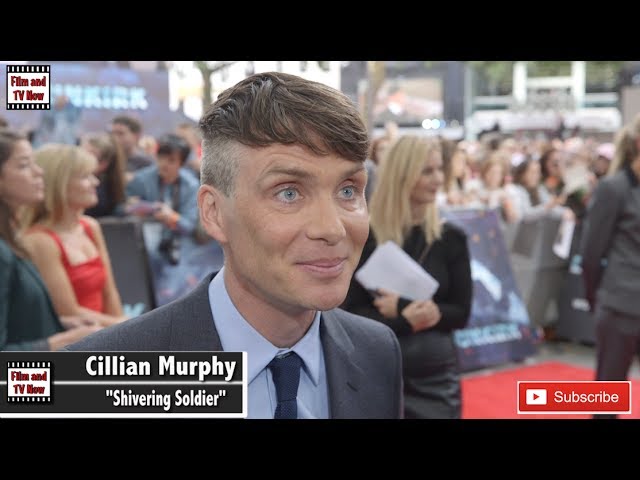 Cillian Murphy red carpet interview at the Dunkirk premiere 