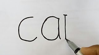 How To Turn Word Cat Into A Cartoon Cat Wordtoons.easy Earning..