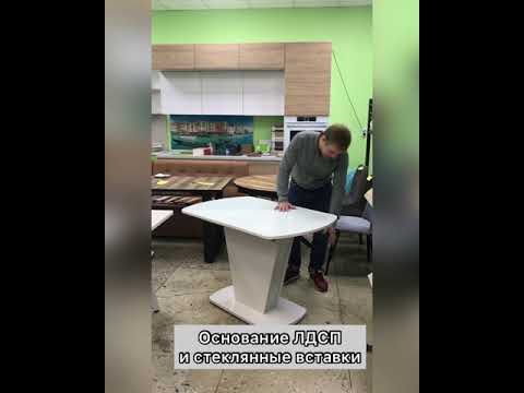 Обзор стеклянного обеденного стола Millton-2