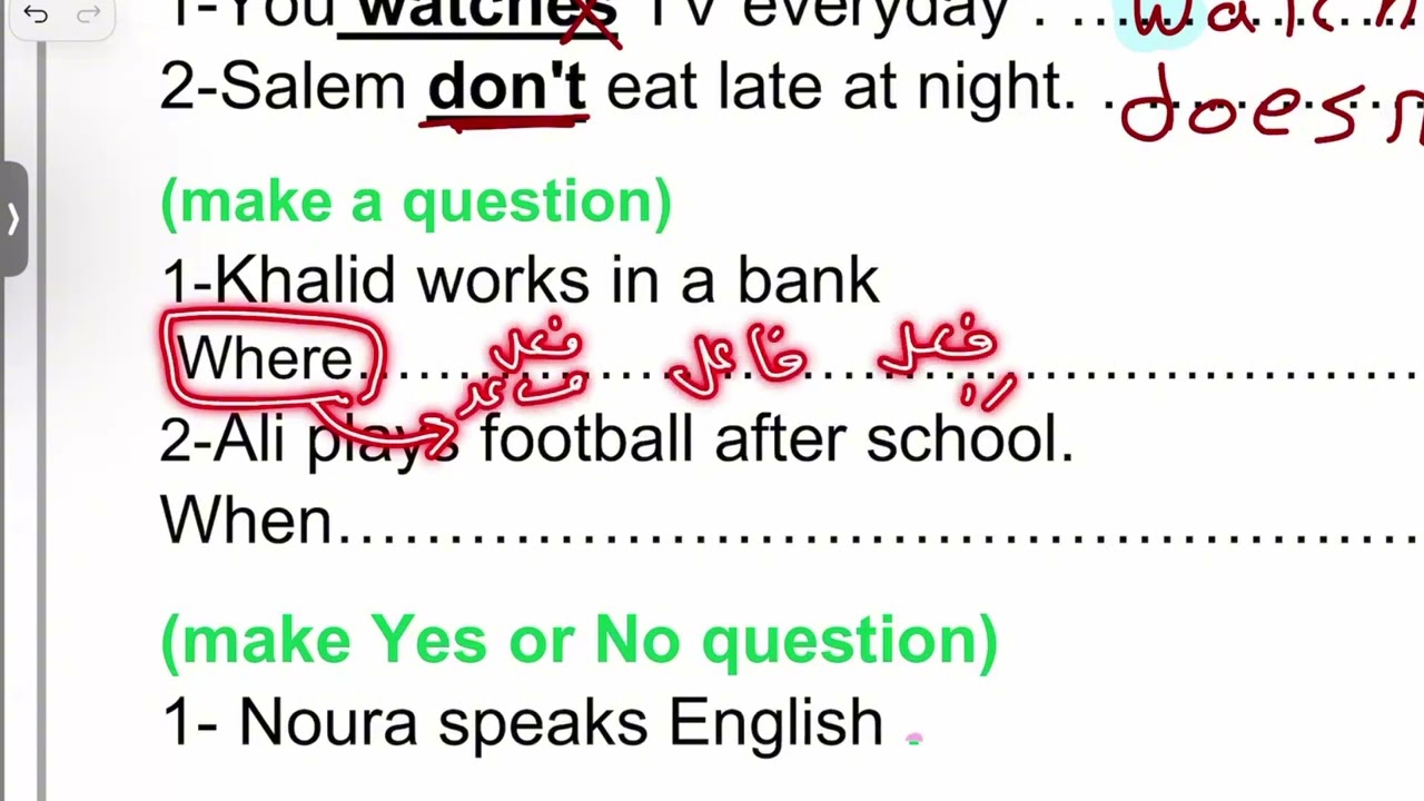 مراجعة انجليزي الوحدة الثالثة ثاني متوسط الترم الاول 