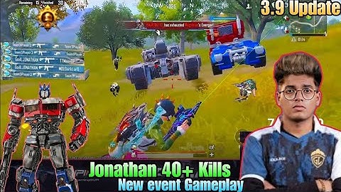 Jonathan 40+ kills New event gameplay 🥵| Jonathan 3.9 update gameplay on live stream 🔥| #jonathan