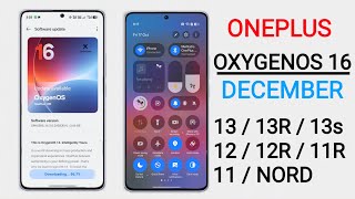 Oneplus OxygenOS 16 Update - Tracker &amp; Schedule🔥 Oneplus New Update Android 16