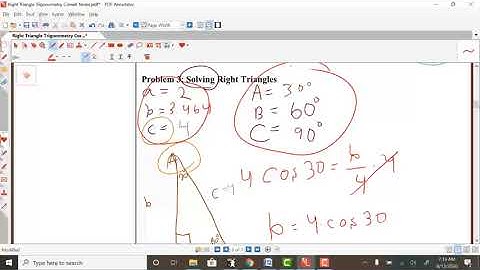 Right Triangle Trigonometry Lecture Video (Part 2)
